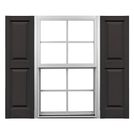 Ekena Millwork Mid-America Vinyl, Standard Size Williamsburg Double Panel Shutters, 21459010, PR 00021459010